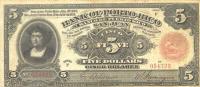 p47a from Puerto Rico: 5 Dollars from 1909