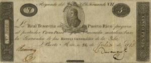 Gallery image for Puerto Rico p6: 5 Pesos