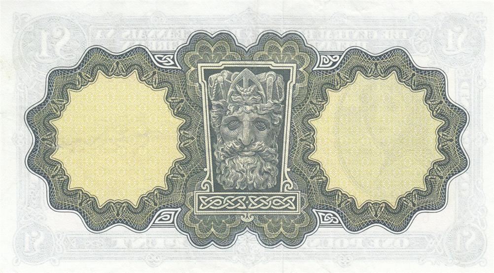 Back of Ireland, Republic of p64c: 1 Pound from 1971