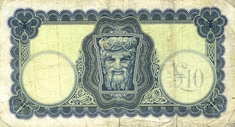 Back of Ireland, Republic of p66a: 10 Pounds from 1962