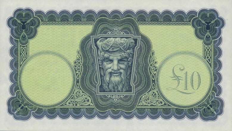 Back of Ireland, Republic of p66d: 10 Pounds from 1976