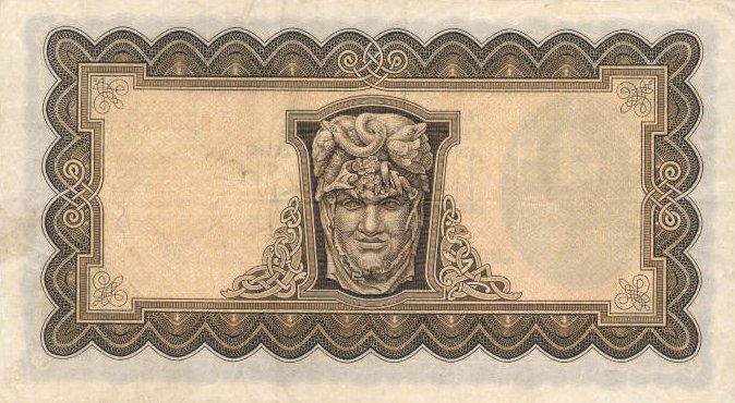 Back of Ireland, Republic of p3Aa: 5 Pounds from 1928