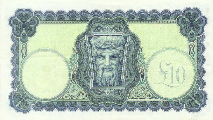 Back of Ireland, Republic of p66c: 10 Pounds from 1962