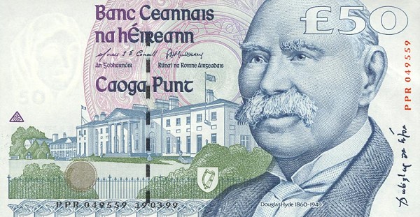 Front of Ireland, Republic of p78a: 50 Pounds from 1995