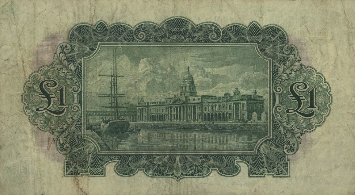 Back of Ireland, Republic of p20a: 1 Pound from 1929