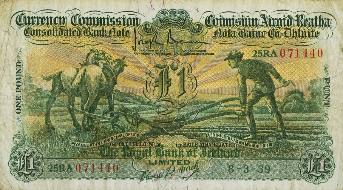 Front of Ireland, Republic of p44b: 1 Pound from 1931