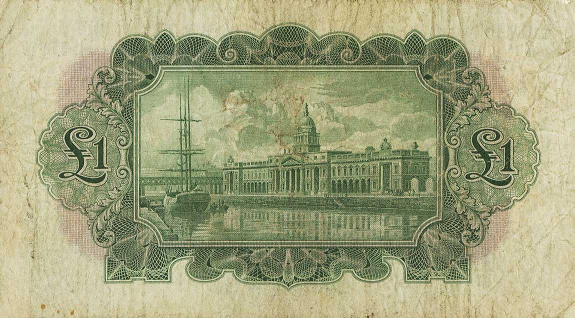 Back of Ireland, Republic of p50b: 1 Pound from 1937