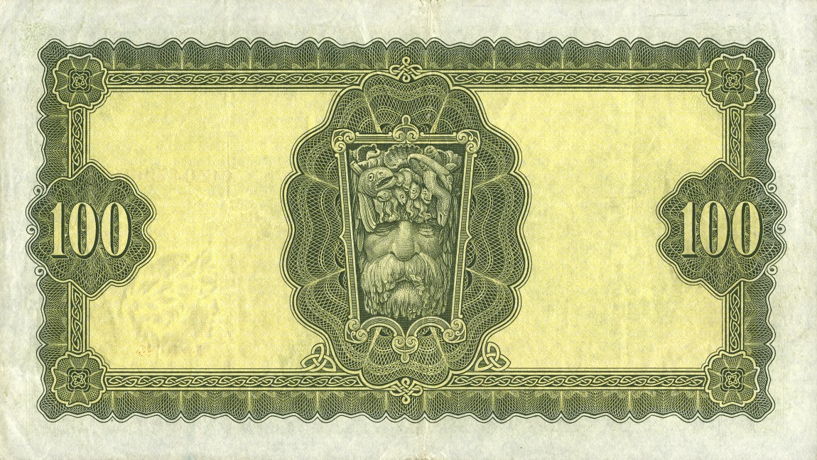 Back of Ireland, Republic of p62c: 100 Pounds from 1959