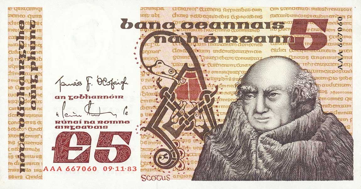 Front of Ireland, Republic of p71r4: 5 Pounds from 1982