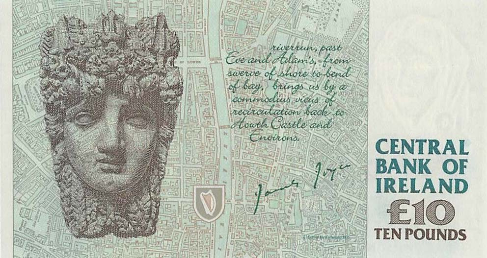 Back of Ireland, Republic of p76r3: 10 Pounds from 1995