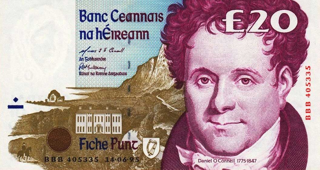 Front of Ireland, Republic of p77r1: 20 Pounds from 1992