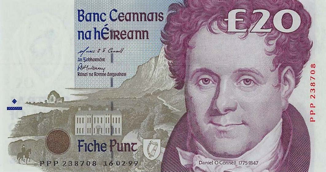 Front of Ireland, Republic of p77r5: 20 Pounds from 1995