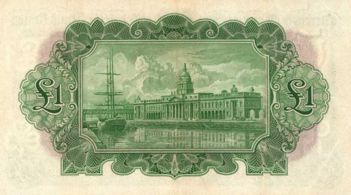 Back of Ireland, Republic of p8a: 1 Pound from 1929