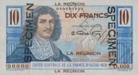 p42s from Reunion: 10 Francs from 1947