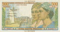 p46a from Reunion: 500 Francs from 1947
