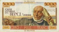 Gallery image for Reunion p48a: 5000 Francs