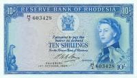 p24a from Rhodesia: 10 Shillings from 1964