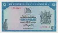 Gallery image for Rhodesia p38a: 1 Dollar from 1979