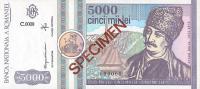 p103s from Romania: 5000 Lei from 1992