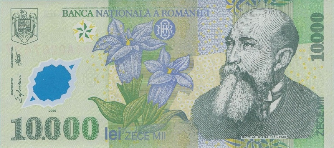 P-112b Polymer Banknotes UNC 2001 Romania 10000 Lei 2000