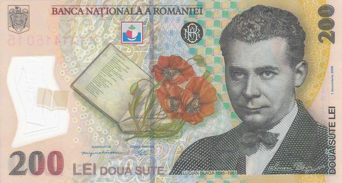 Front of Romania p122d: 200 Lei from 2012