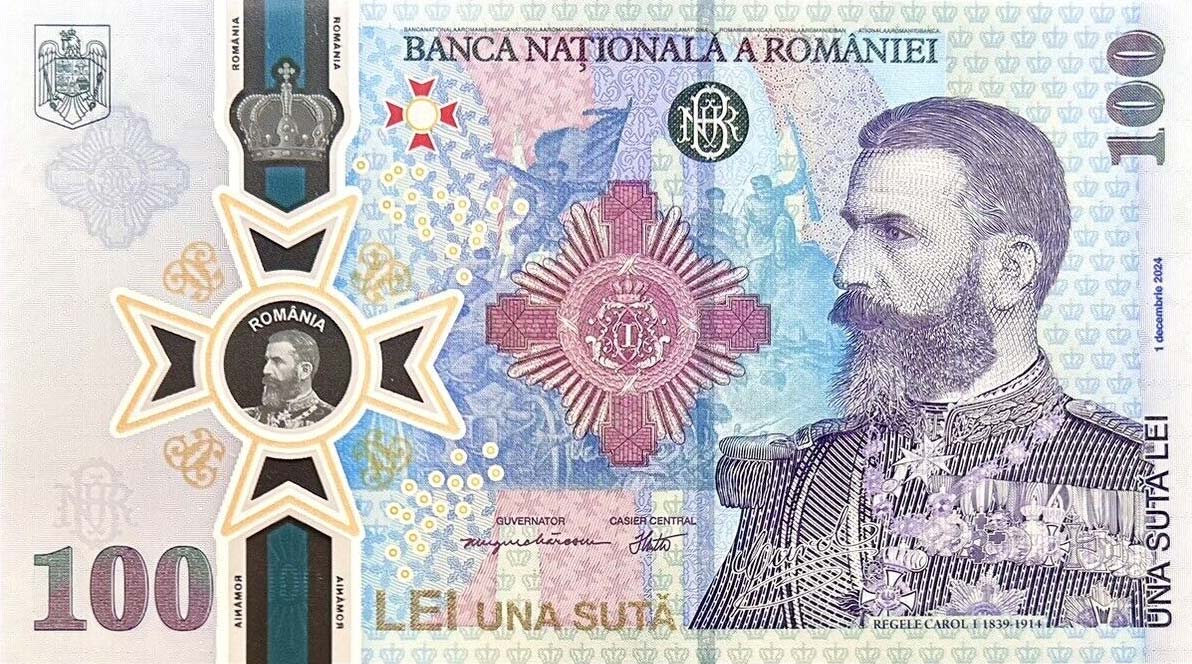 Front of Romania p127a: 100 Leu from 2024