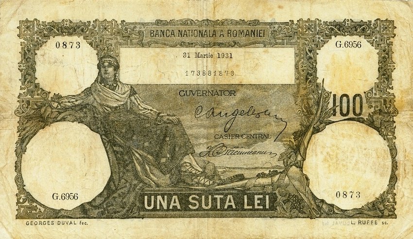 Front of Romania p33a: 100 Lei from 1930