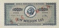 p60s from Romania: 1000000 Lei from 1947