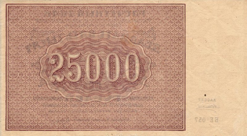 Back of Russia p115a: 25000 Rubles from 1921