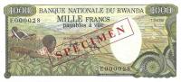 p14s from Rwanda: 1000 Francs from 1978