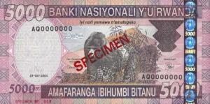 Gallery image for Rwanda p33s: 5000 Francs