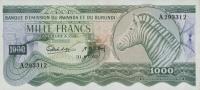 p5 from Rwanda: 1000 Francs from 1962