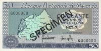p7s2 from Rwanda: 50 Francs from 1971