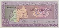 p8b from Rwanda: 100 Francs from 1965