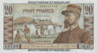 Gallery image for Saint Pierre and Miquelon p24a: 20 Francs from 1950