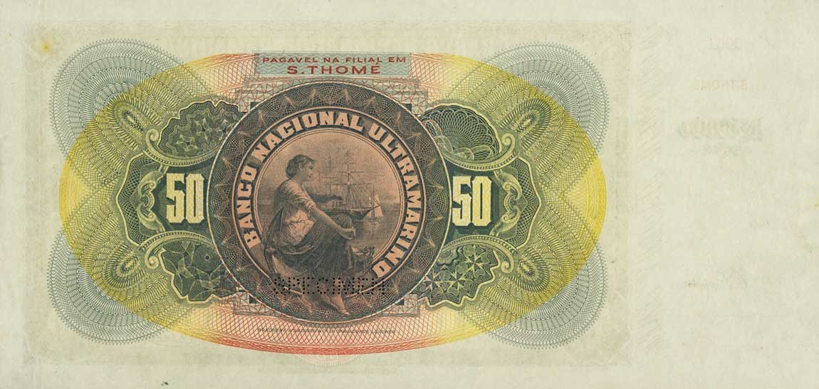 Back of Saint Thomas and Prince p12s: 50 Mil Reis from 1909