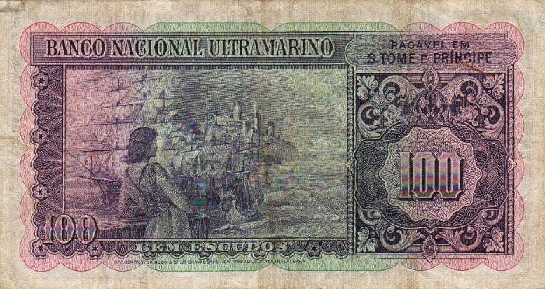 Back of Saint Thomas and Prince p38a: 100 Escudos from 1958