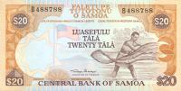 p28a from Samoa: 20 Tala from 1985