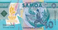 p45 from Samoa: 10 Tala from 2019