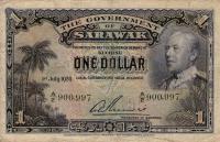 p14 from Sarawak: 1 Dollar from 1929