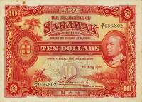 p16 from Sarawak: 10 Dollars from 1929