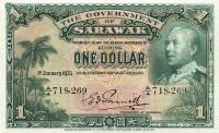 Gallery image for Sarawak p20: 1 Dollar from 1935