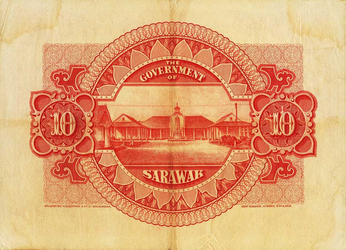 Back of Sarawak p24: 10 Dollars from 1940