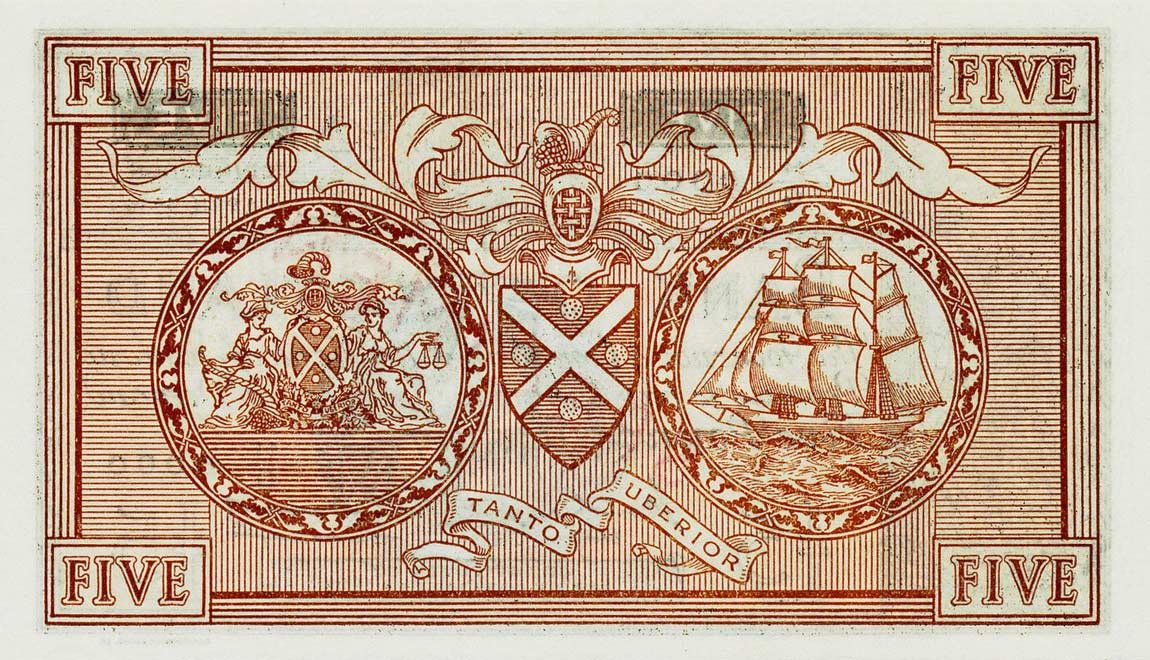 Back of Scotland p101s: 5 Pounds from 1956