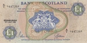 p109a from Scotland: 1 Pound from 1968