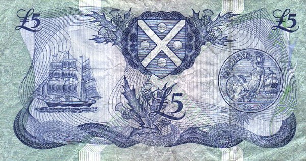 Back of Scotland p112f: 5 Pounds from 1983