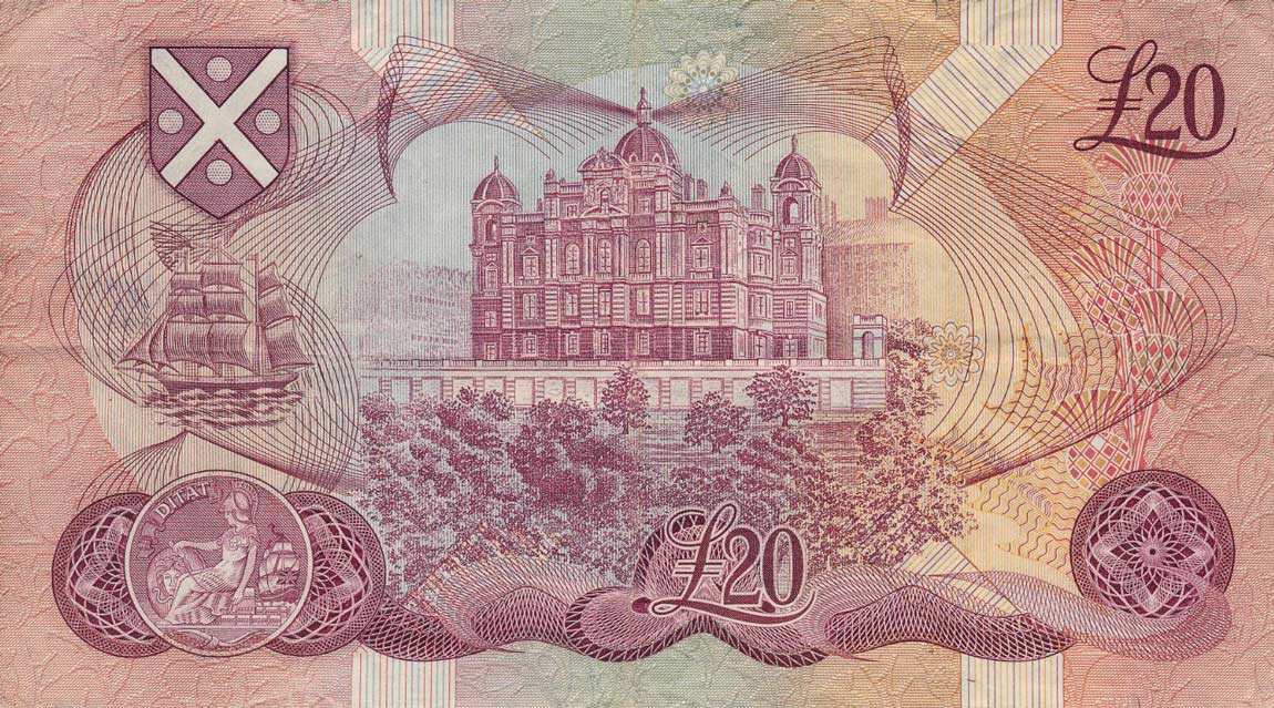 Back of Scotland p114a: 20 Pounds from 1970