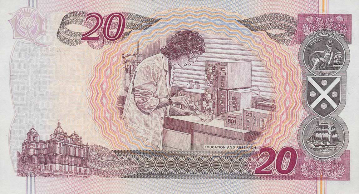 Back of Scotland p121e: 20 Pounds from 2003