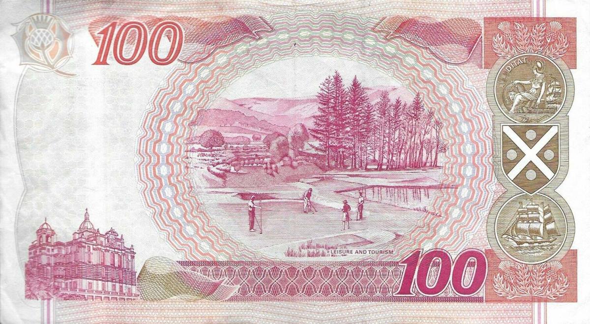 Back of Scotland p123d: 100 Pounds from 2004