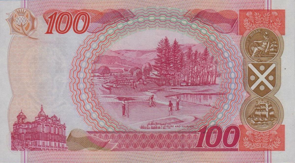 Back of Scotland p123e: 100 Pounds from 2006